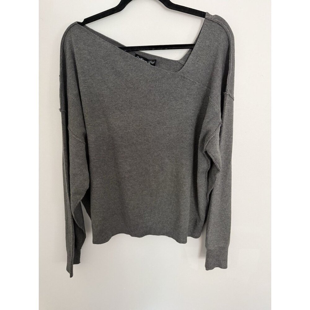 Montgomery Post Dark Gray Women’s Crop Sweater XXL